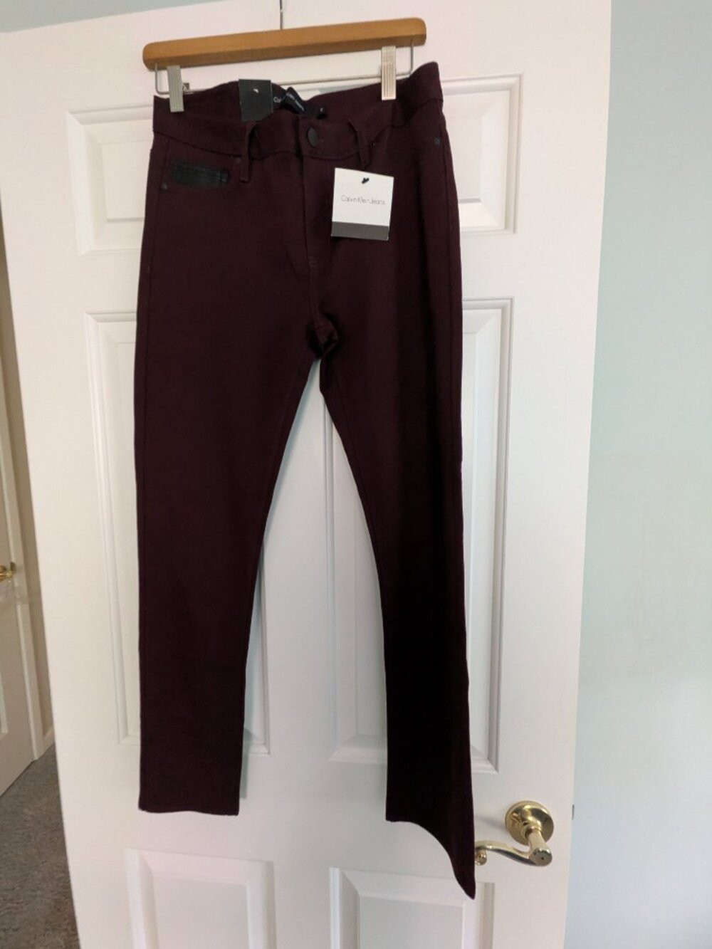 Calvin Klein Stretch Jeans Size 10 merlot NWT - Picture 7 of 7